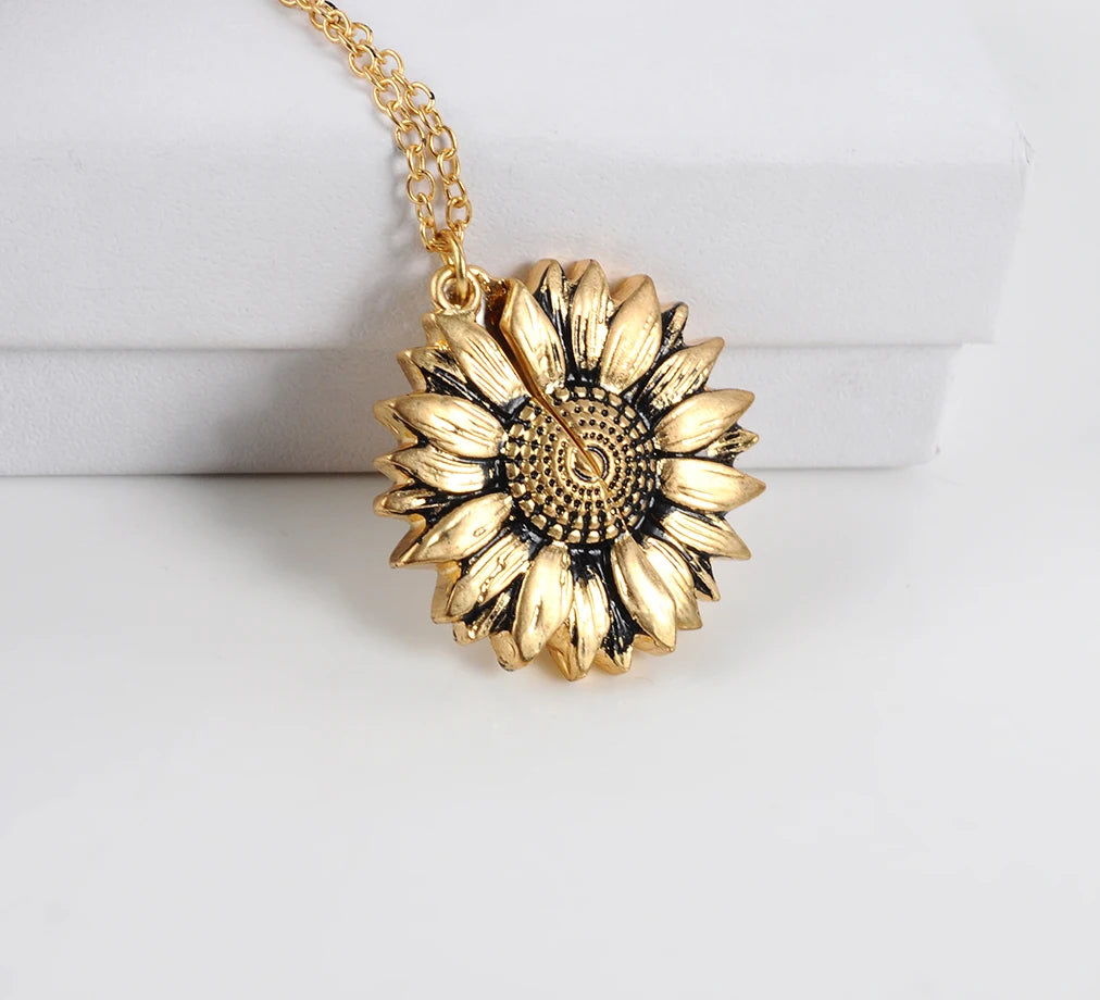 Sunflower Pendant Necklace