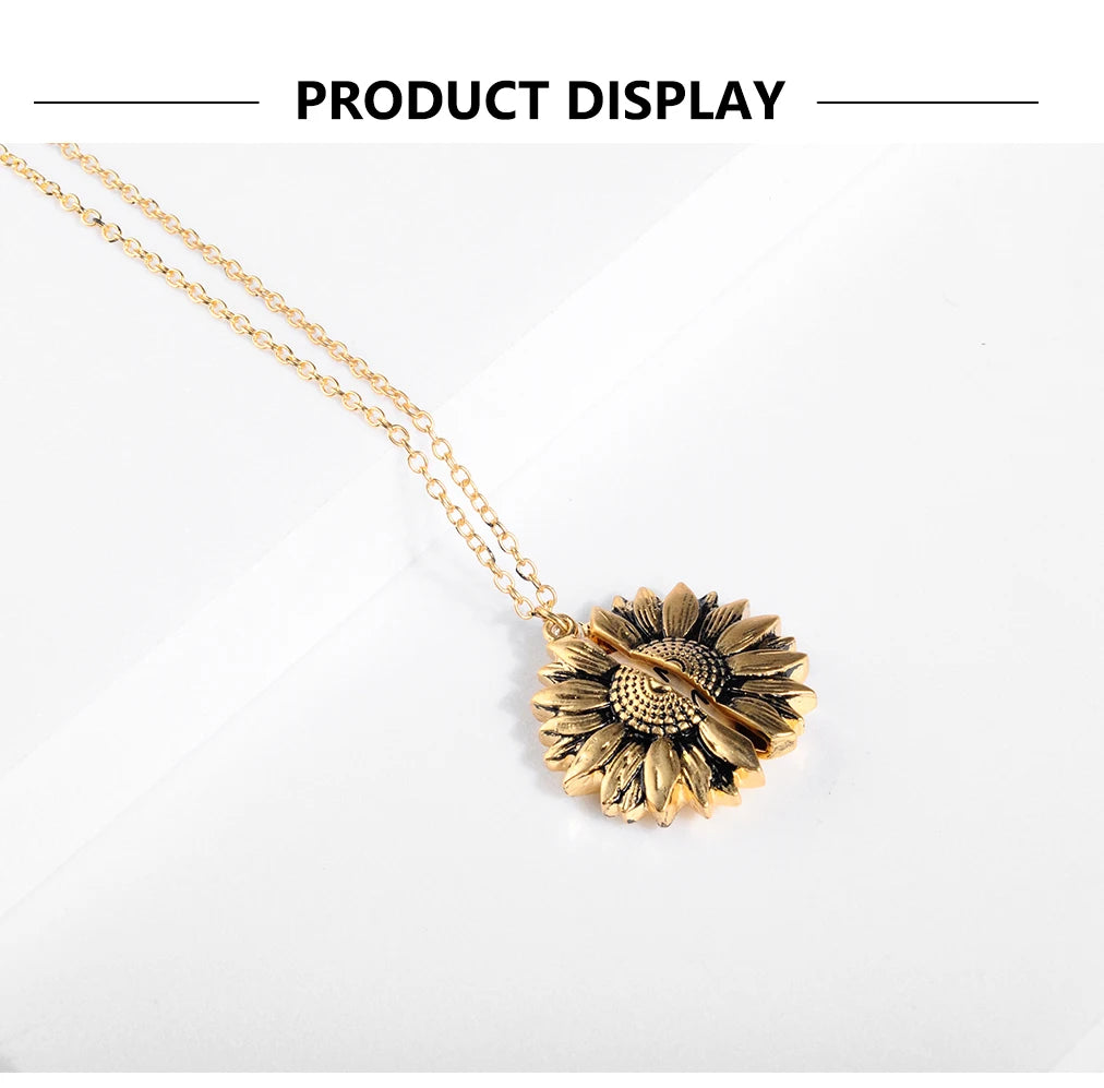 Sunflower Pendant Necklace
