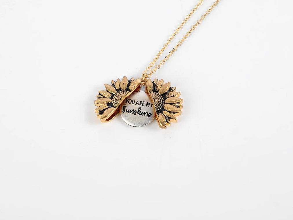 Sunflower Pendant Necklace