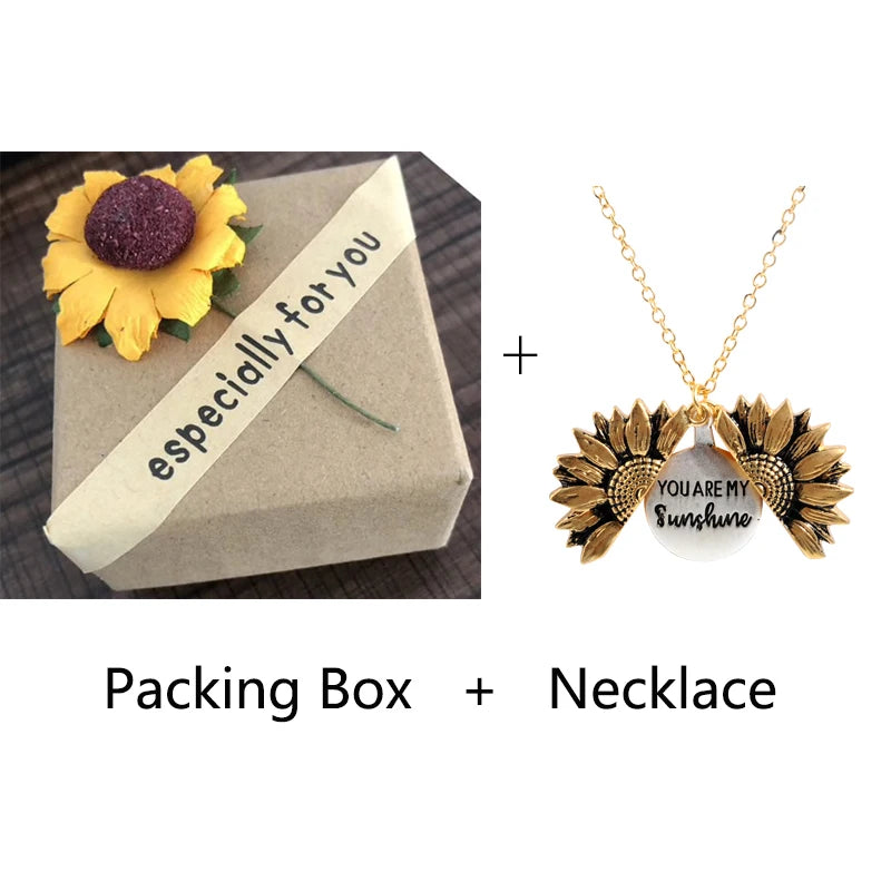 Sunflower Pendant Necklace