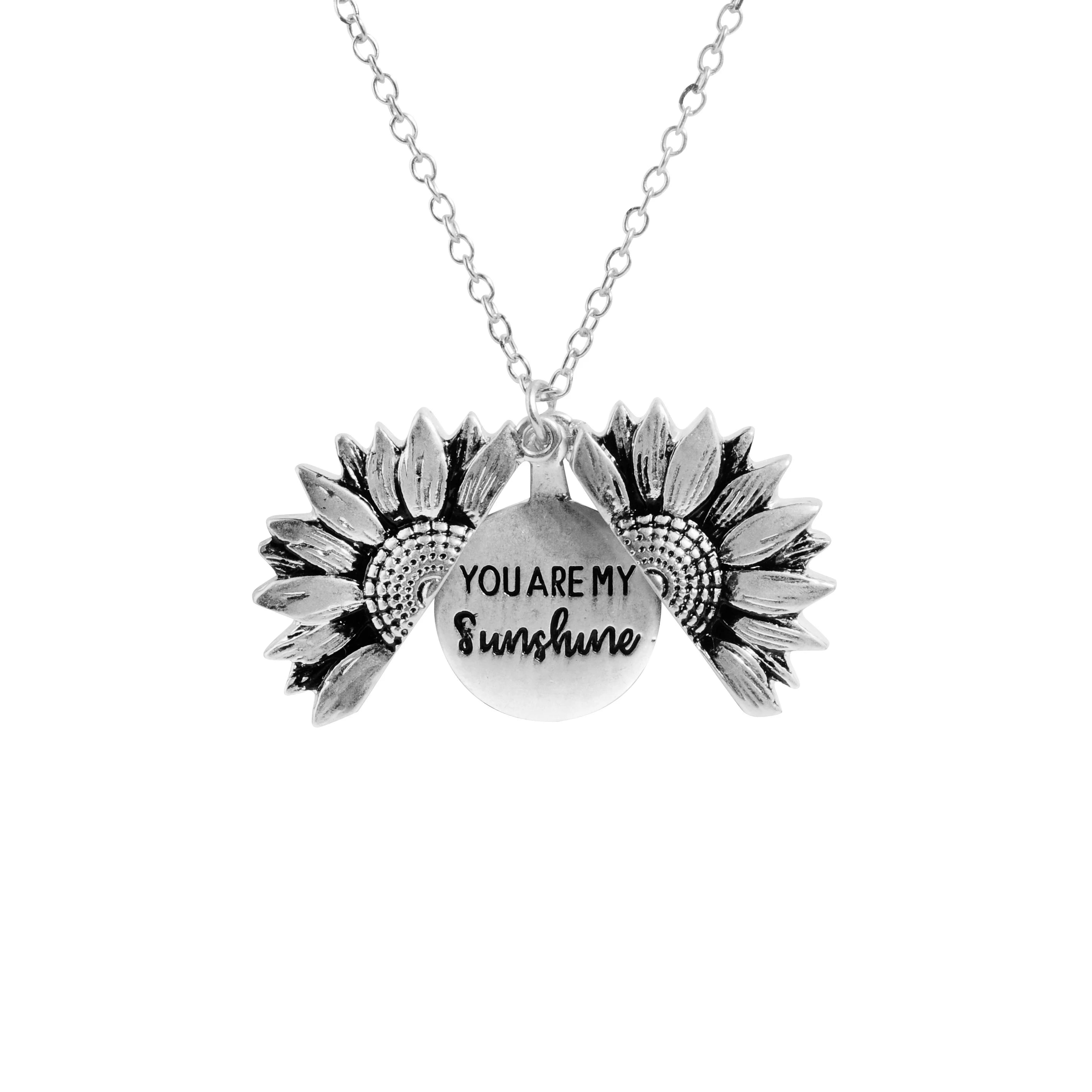 Sunflower Pendant Necklace