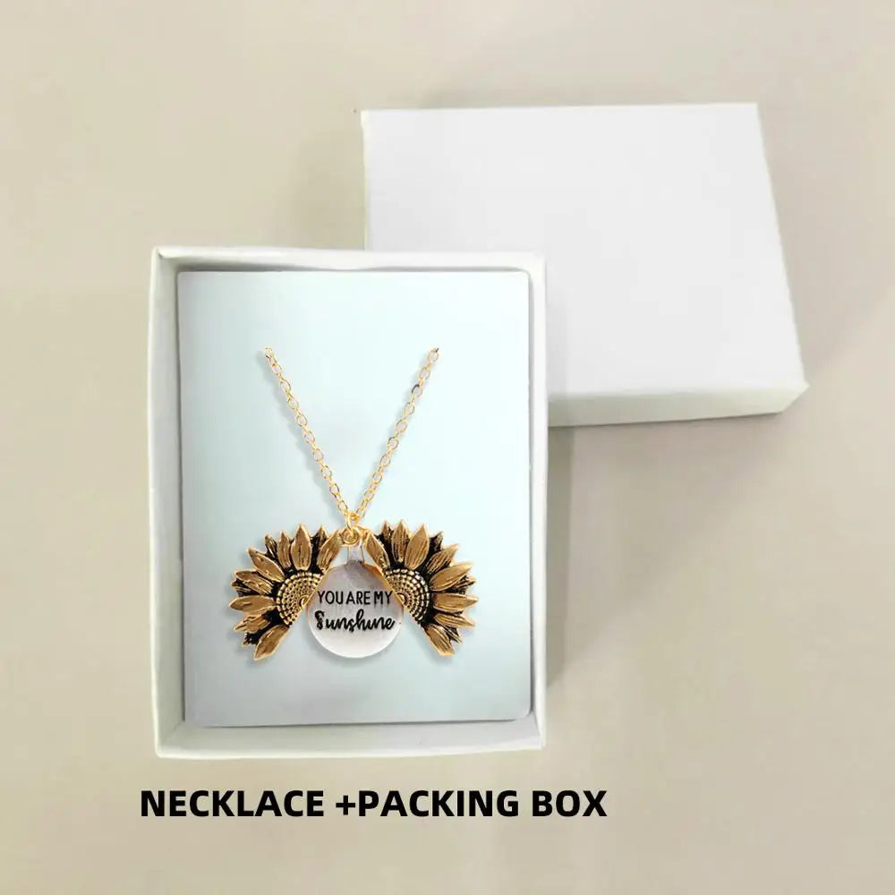 Sunflower Pendant Necklace