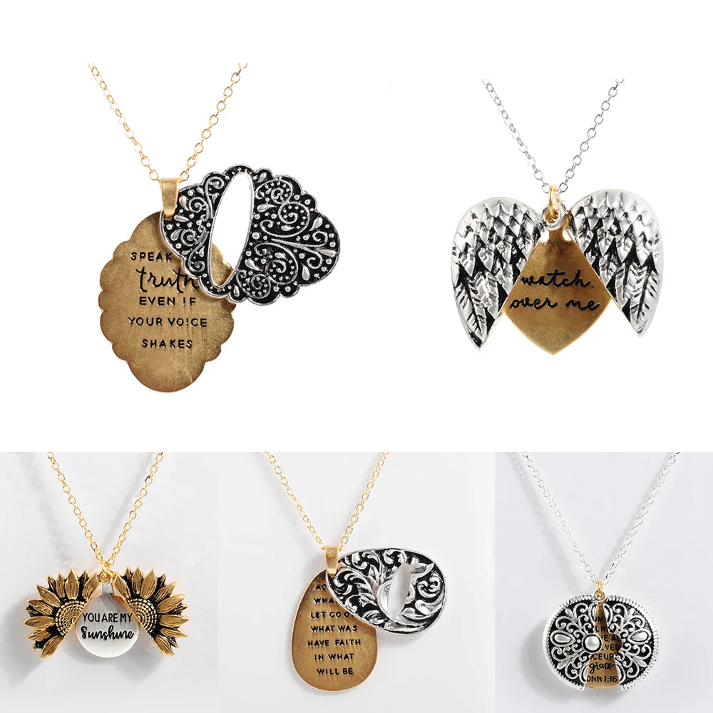 Sunflower Pendant Necklace